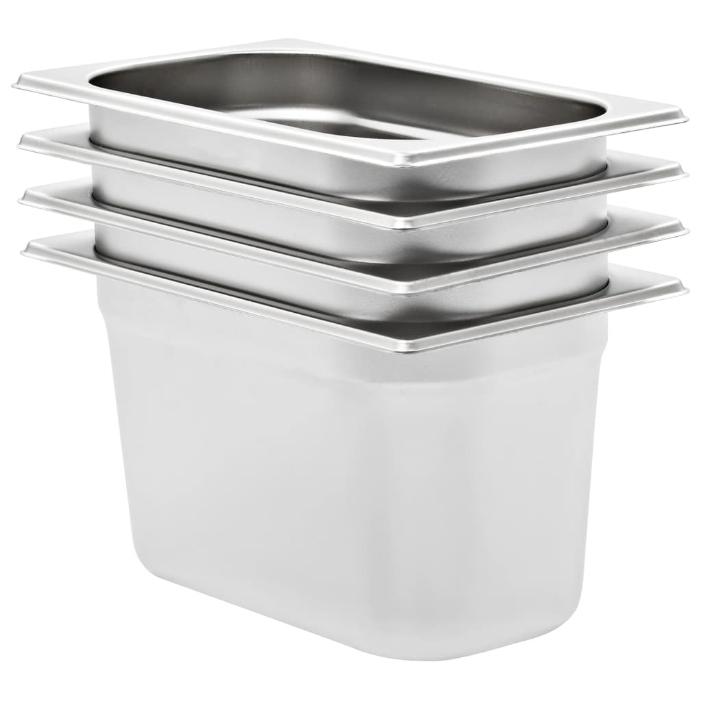 Gastronormbakken 12 St Gn 1/4 20 Mm Roestvrij Staal