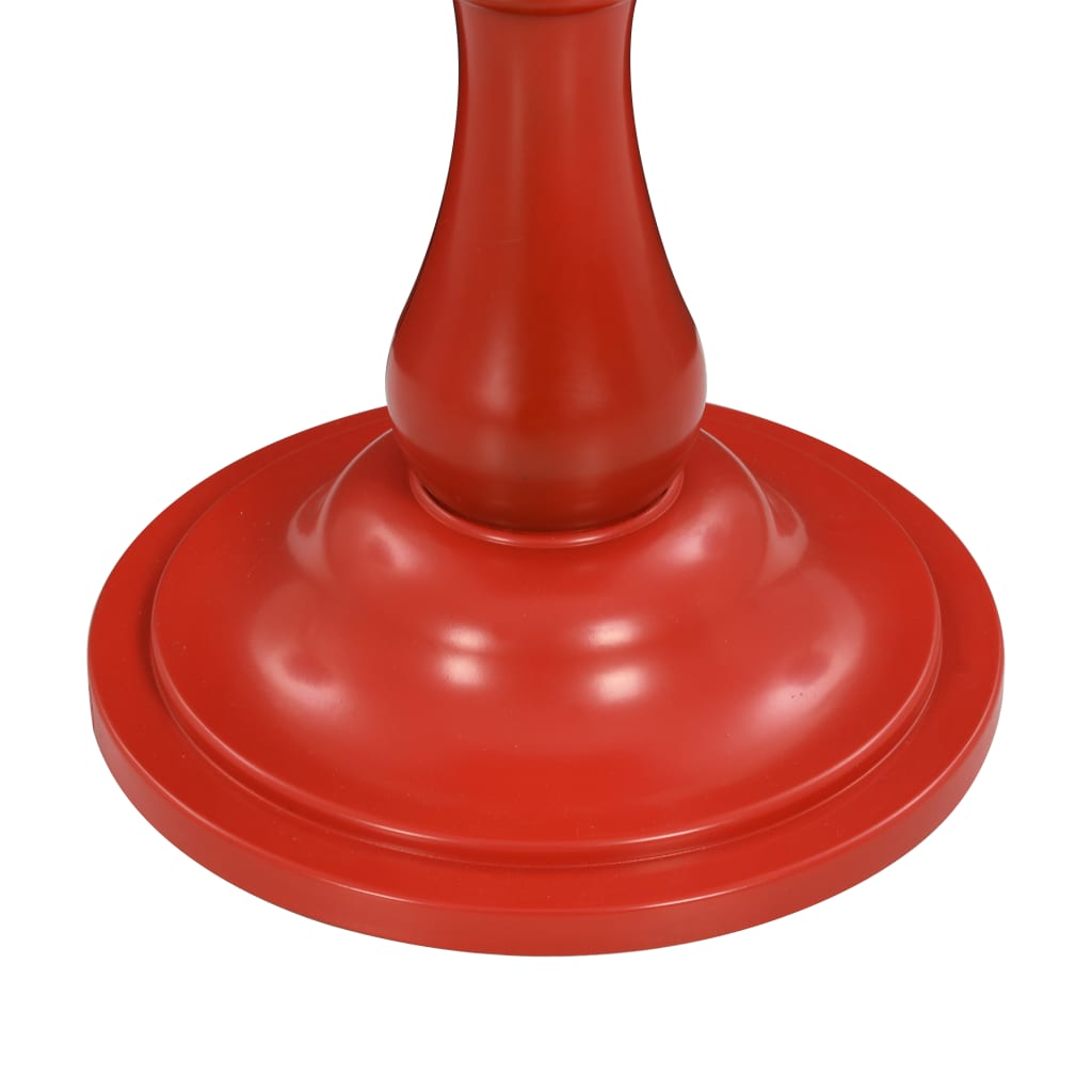 Sokkellamp Met Kerstman Led 64 Cm Zwart En Rood