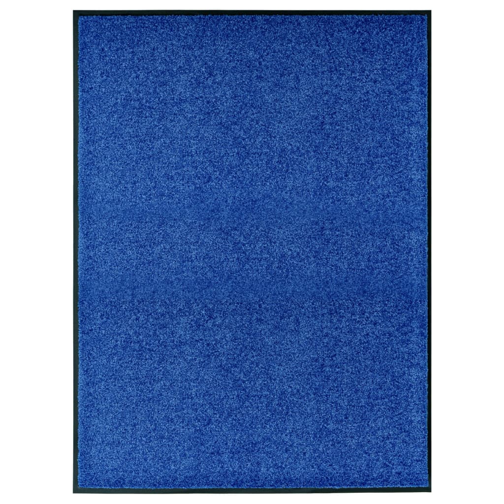 Deurmat Anders En Zwart Polyamide En Pvc Blauw