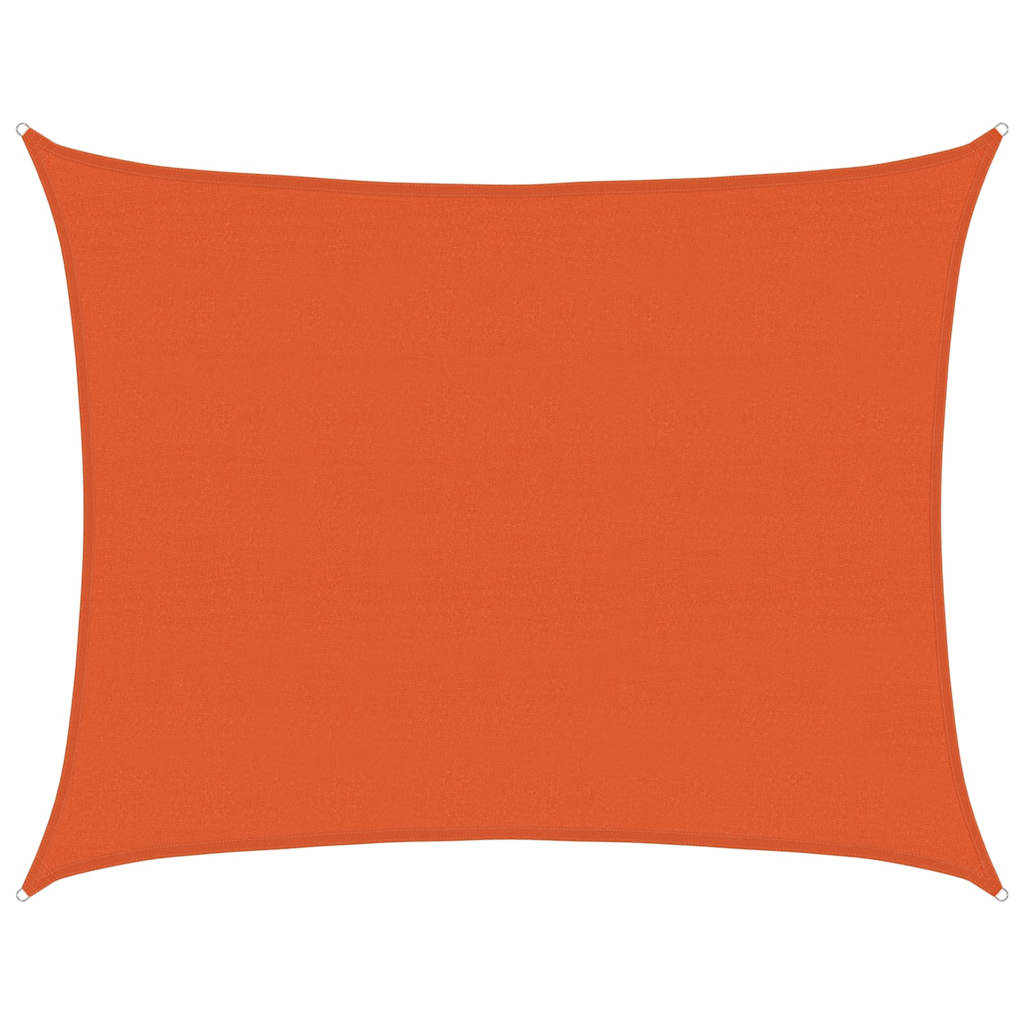 Zonnezeil 160 G/M² Rechthoekig Hdpe Oranje