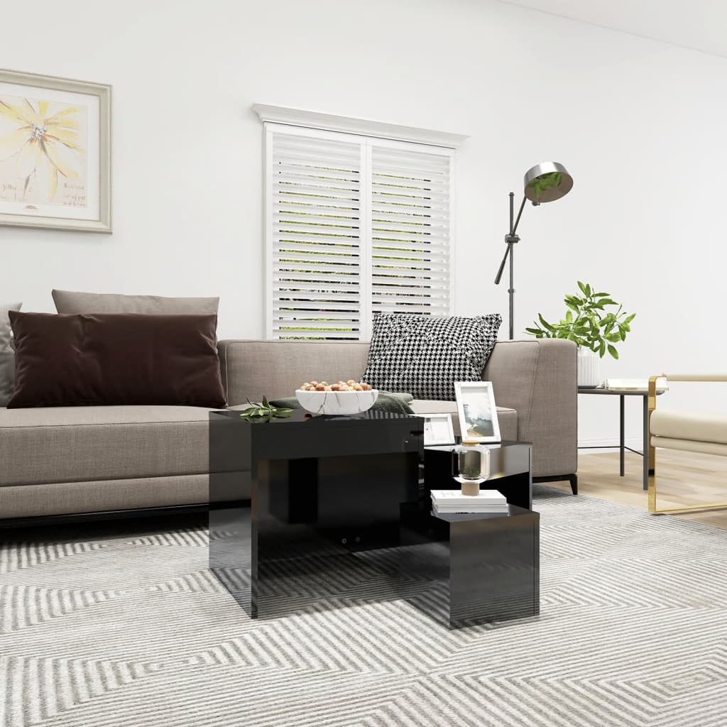 3-Delige Tafeltjesset Bewerkt Hout Eikenkleurig