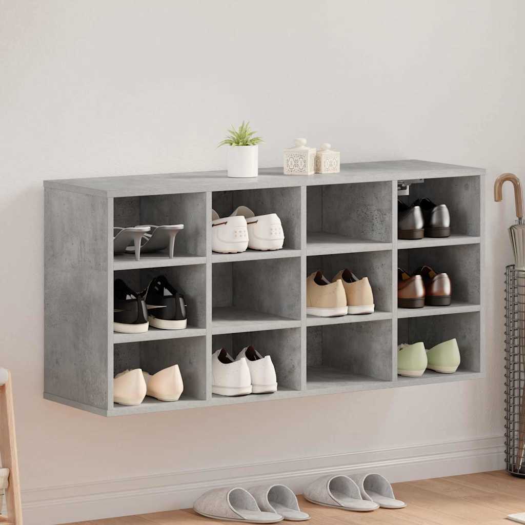 Schoenenkast Met Plank Bewerkt Hout
