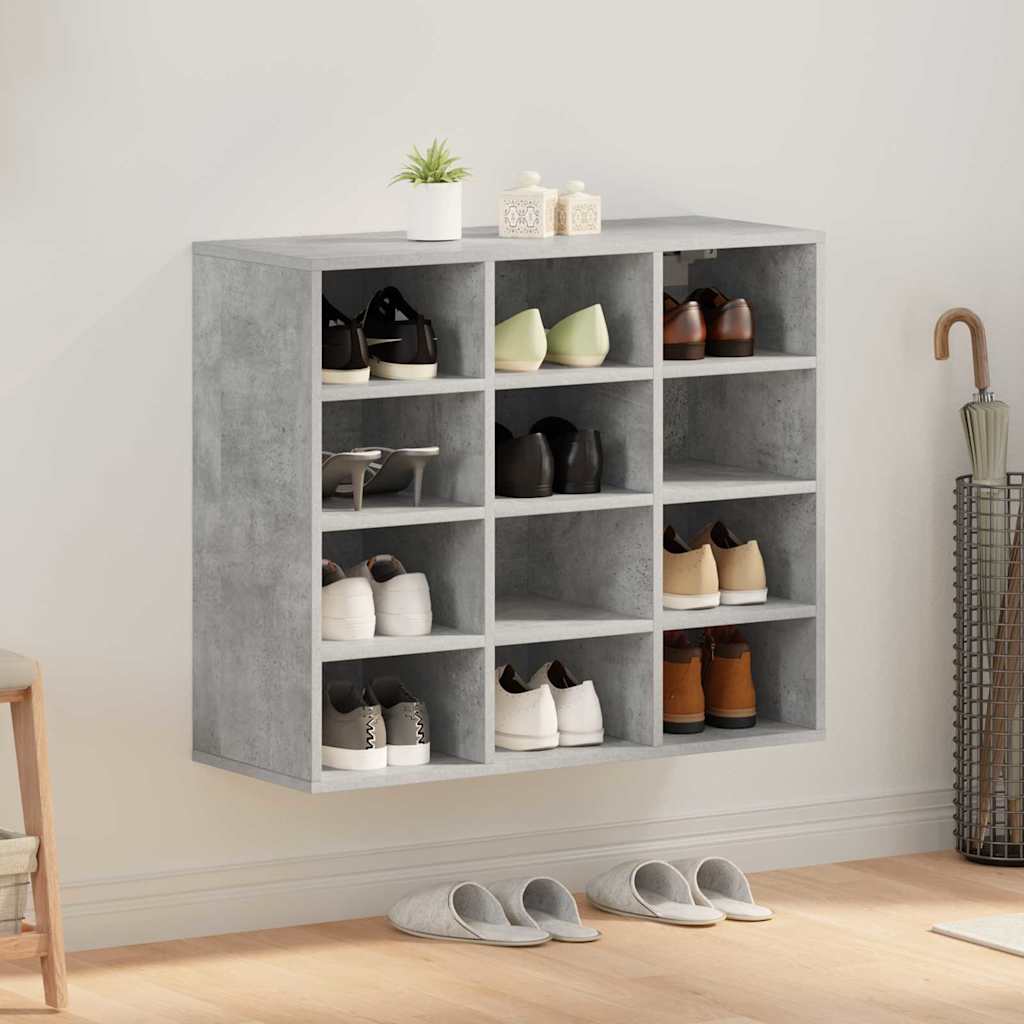 Schoenenkast Met Plank Bewerkt Hout