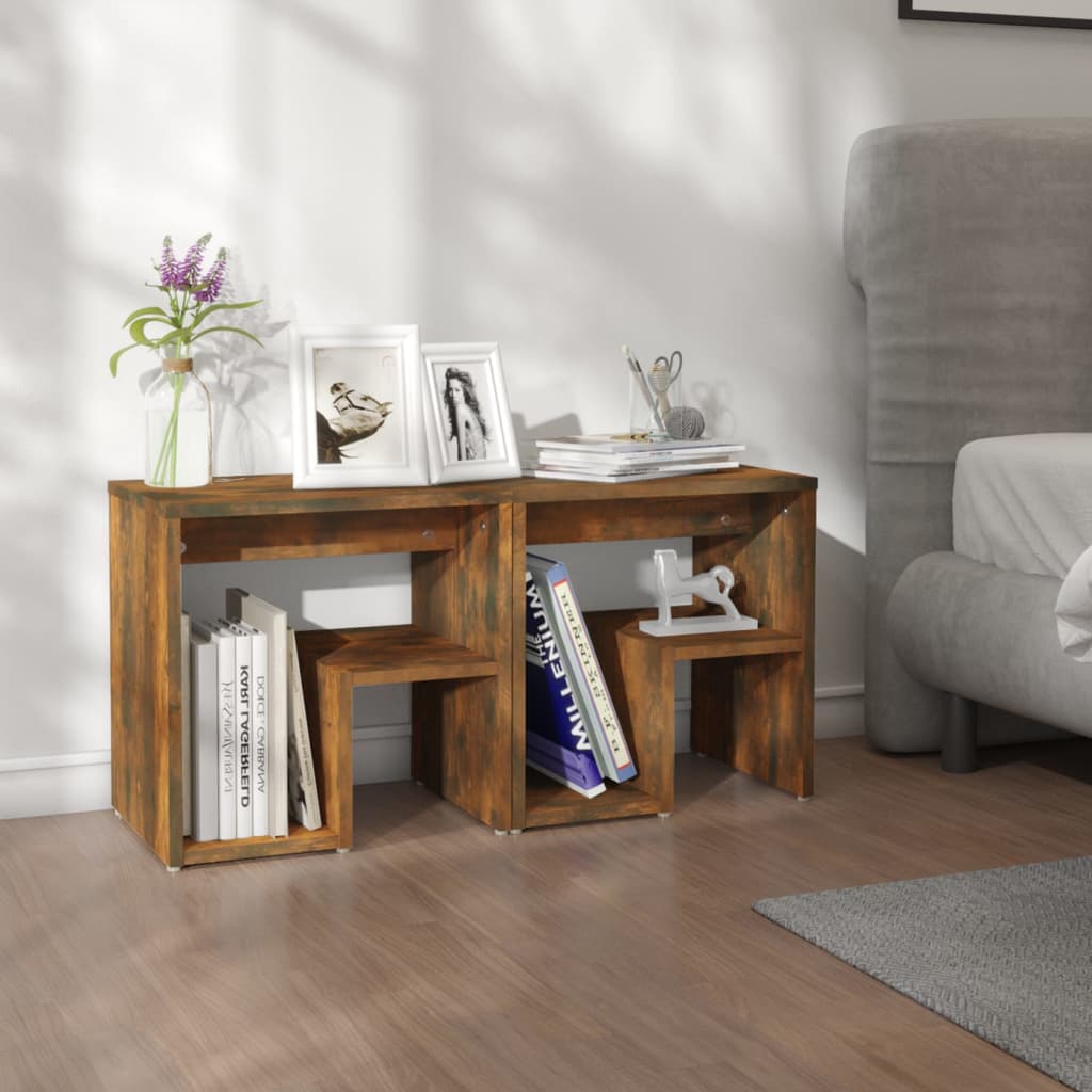 Nachtkastje 40 X 30 X 40 Cm Bewerkt Hout