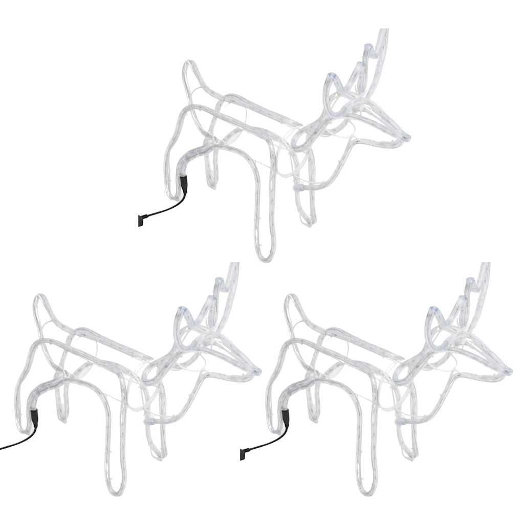 Kerstfiguur Rendier 60X30X60 Cm Koudwit