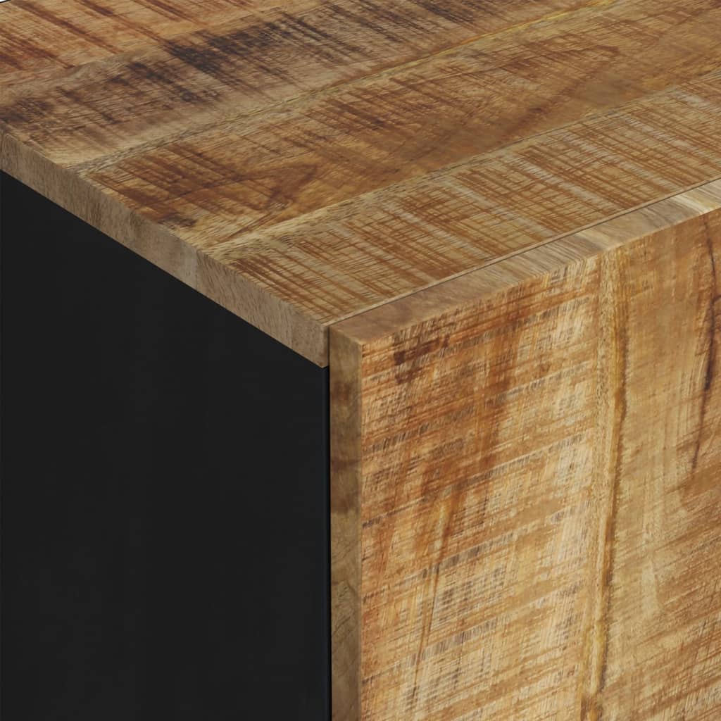 Tv-Meubel 105X33,5X46 Cm Massief Mangohout En Bewerkt Hout