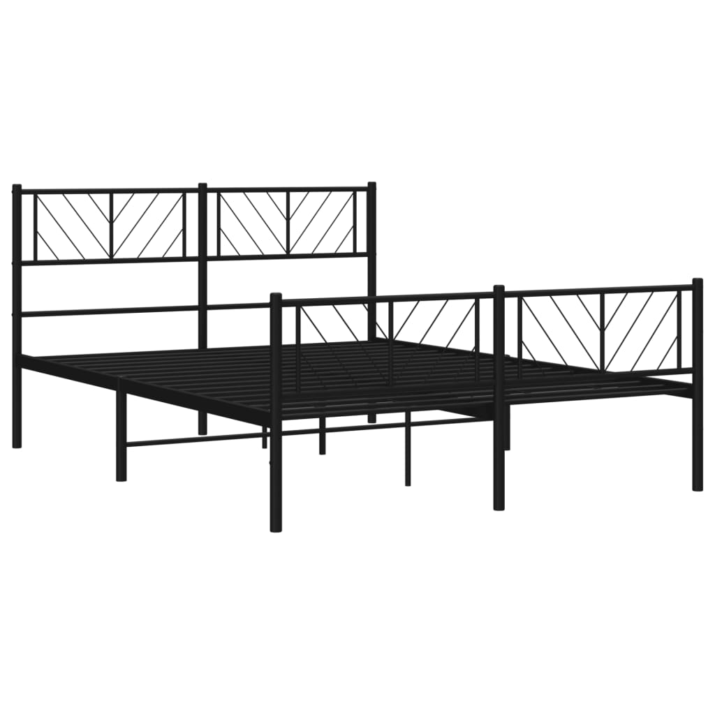 Bedframe Met Hoofd- En Voeteneinde Metaal