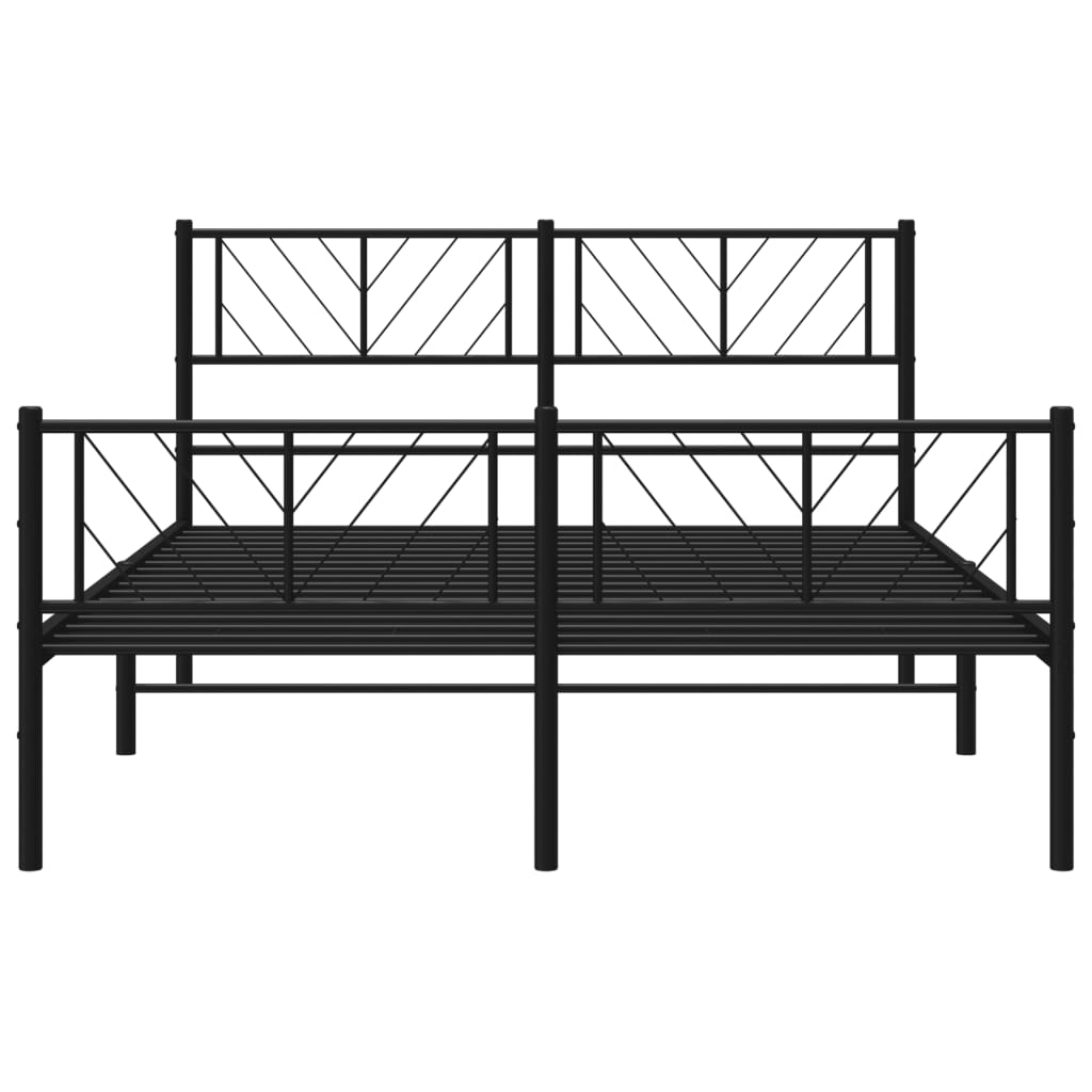 Bedframe Met Hoofd- En Voeteneinde Metaal