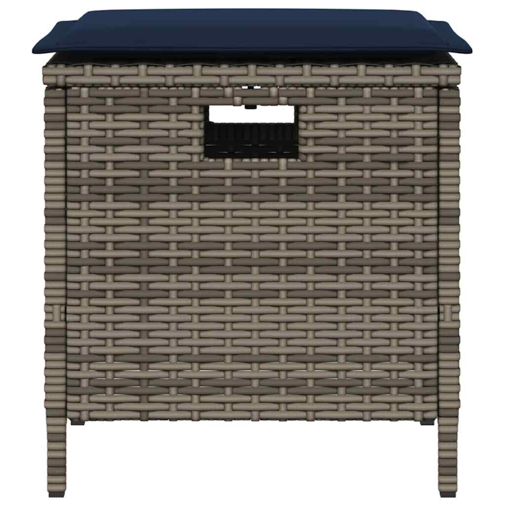 5-Delige Tuinset Met Kussens Poly Rattan