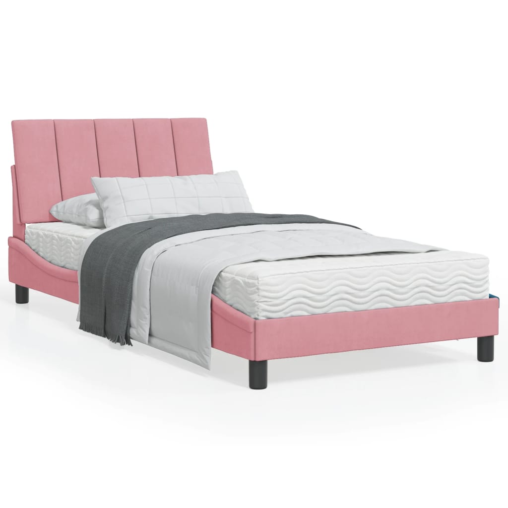 Bed Met Matras &quot;Hanko&quot; Fluweel