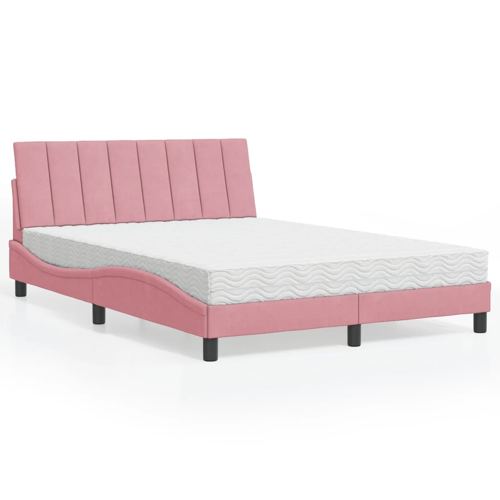 Bed Met Matras &quot;Hanko&quot; Fluweel