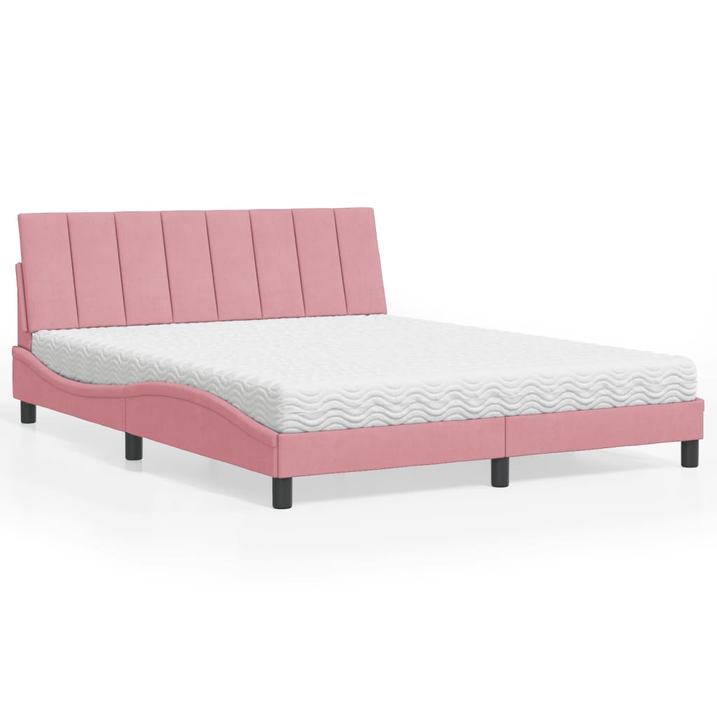 Bed Met Matras &quot;Hanko&quot; Fluweel
