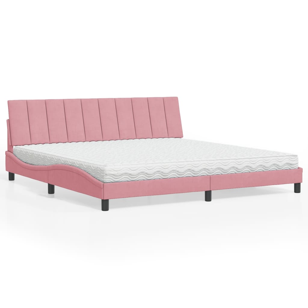 Bed Met Matras &quot;Hanko&quot; Fluweel