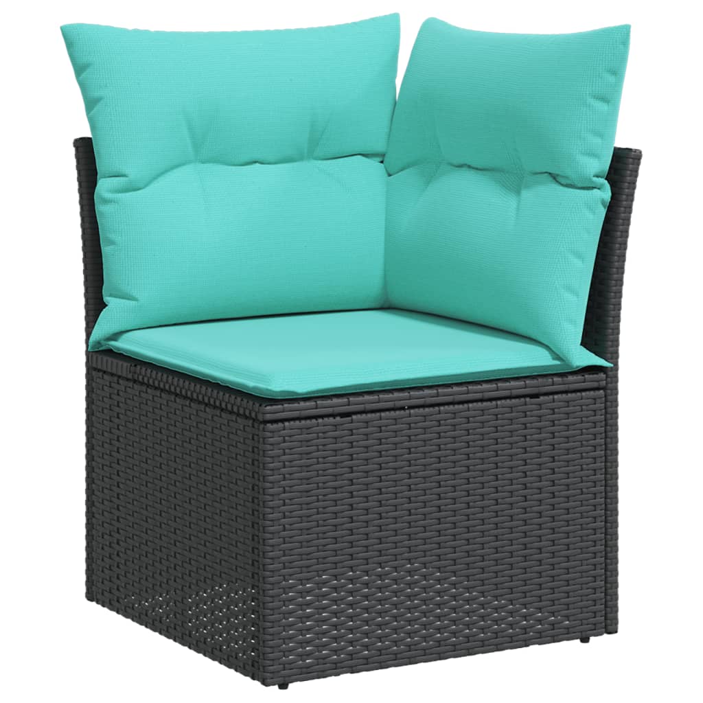 5-Delige Loungeset Met Kussens Poly Rattan