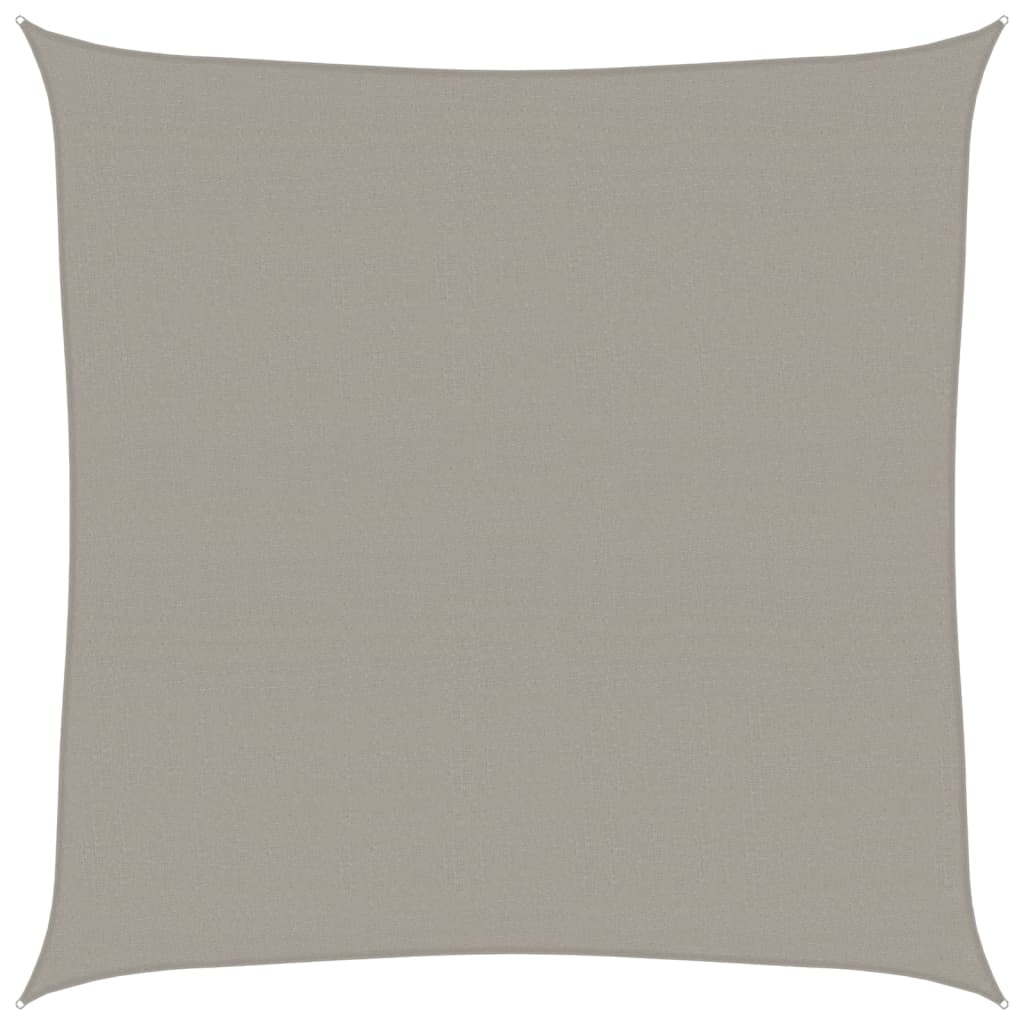 Zonnezeil 160 G/M² Vierkant Hdpe Lichtgrijs