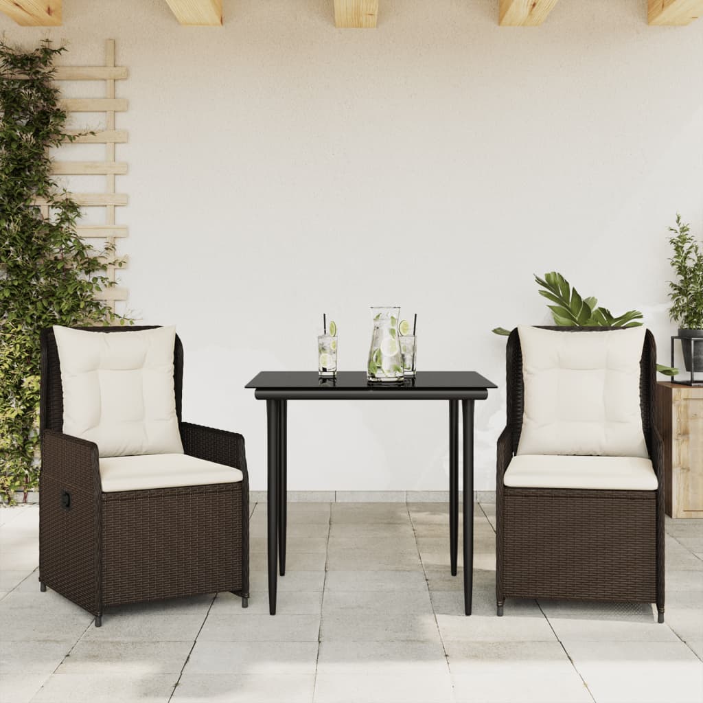 7-Delige Tuinset Met Kussens Poly Rattan
