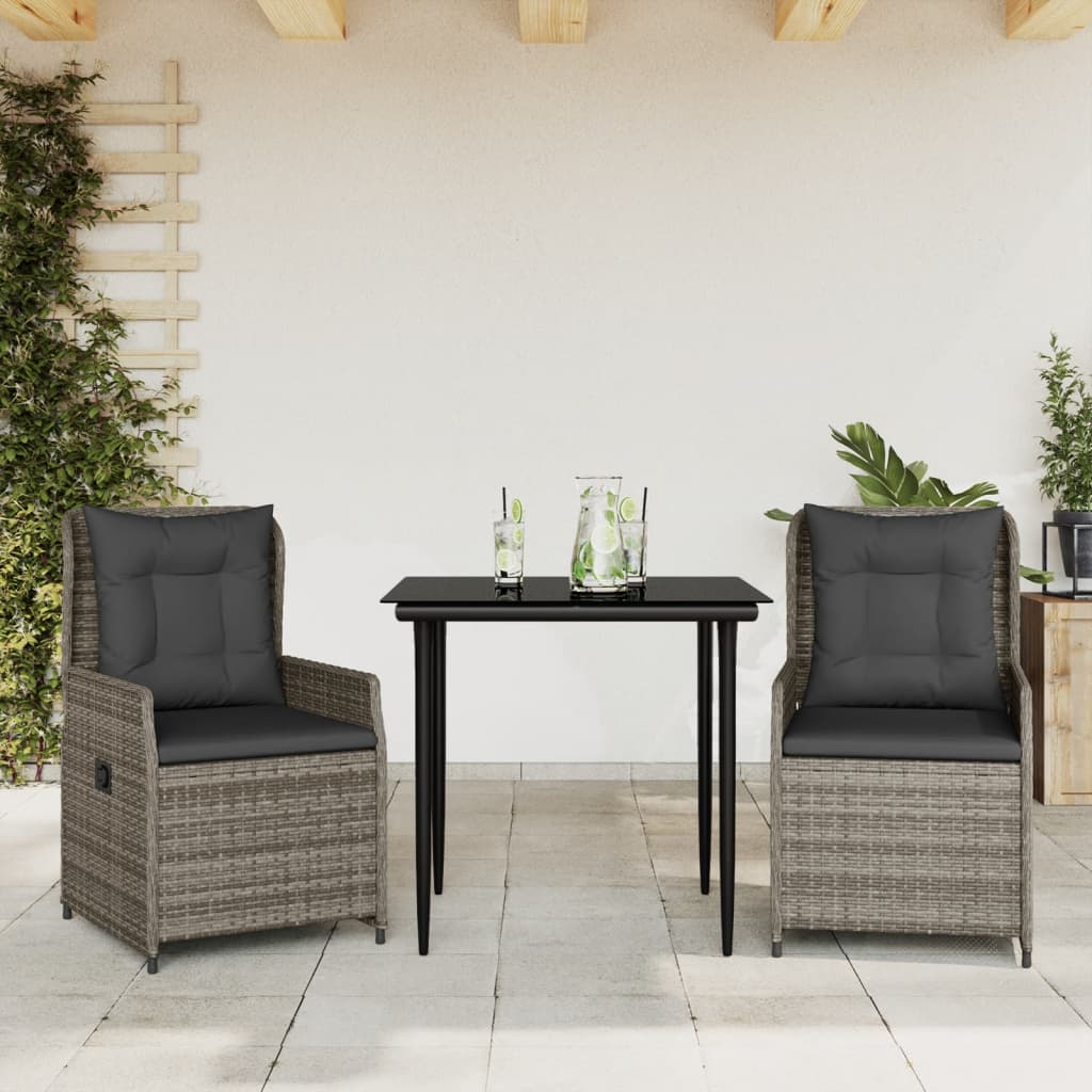 7-Delige Tuinset Met Kussens Poly Rattan