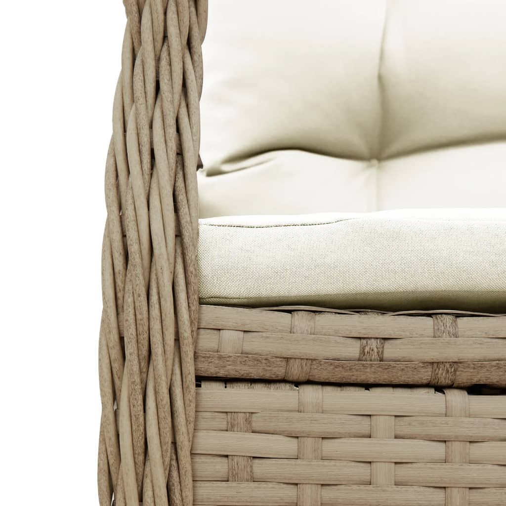 7-Delige Tuinset Met Kussens Poly Rattan