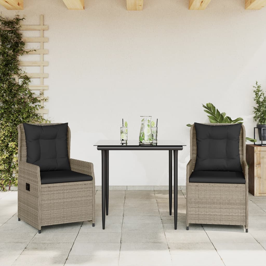 7-Delige Tuinset Met Kussens Poly Rattan