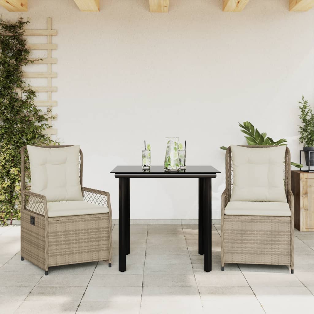 5-Delige Tuinset Met Kussens Poly Rattan