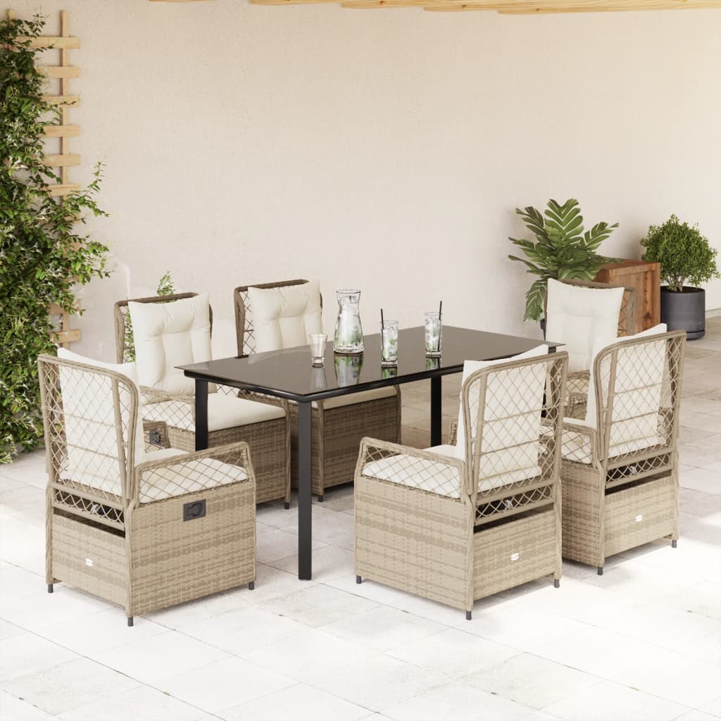 5-Delige Tuinset Met Kussens Poly Rattan