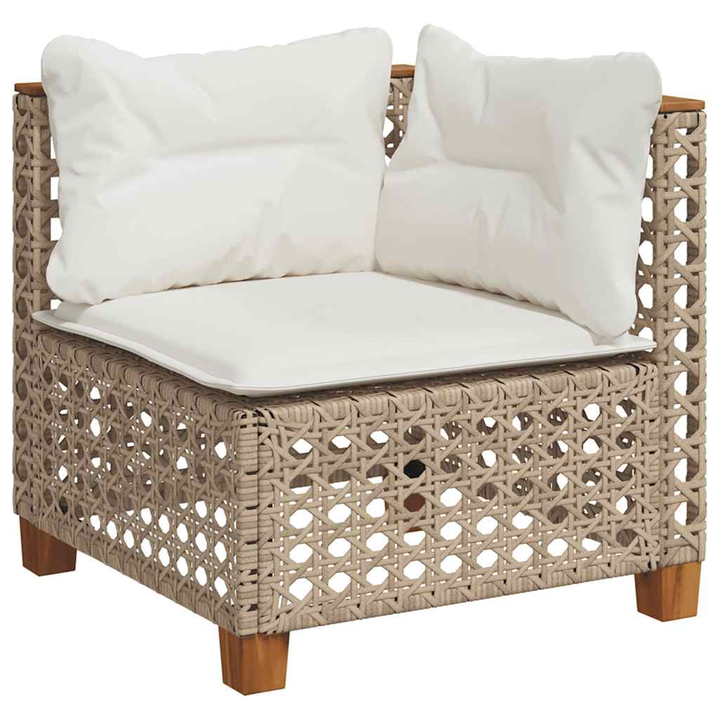 6-Delige Loungeset Met Kussens Poly Rattan