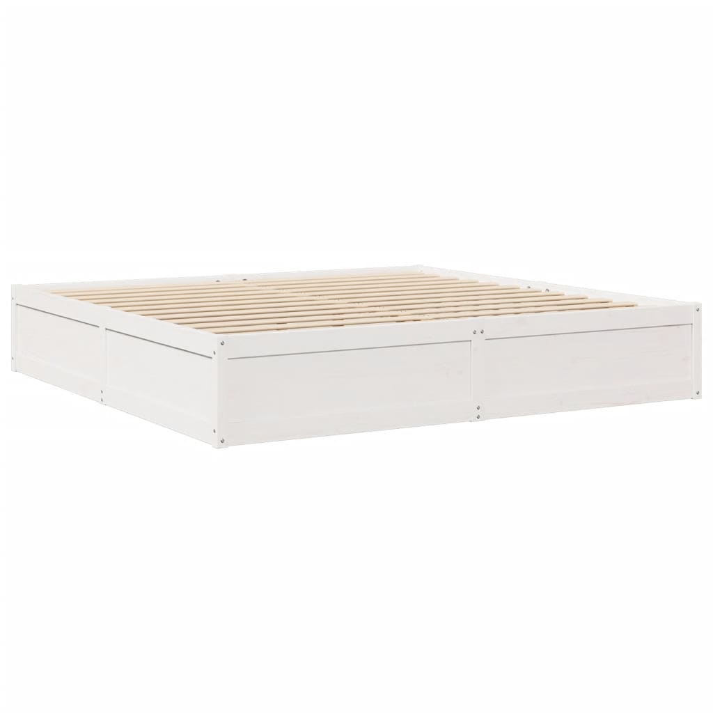 Bed Met Matras Massief Grenenhout