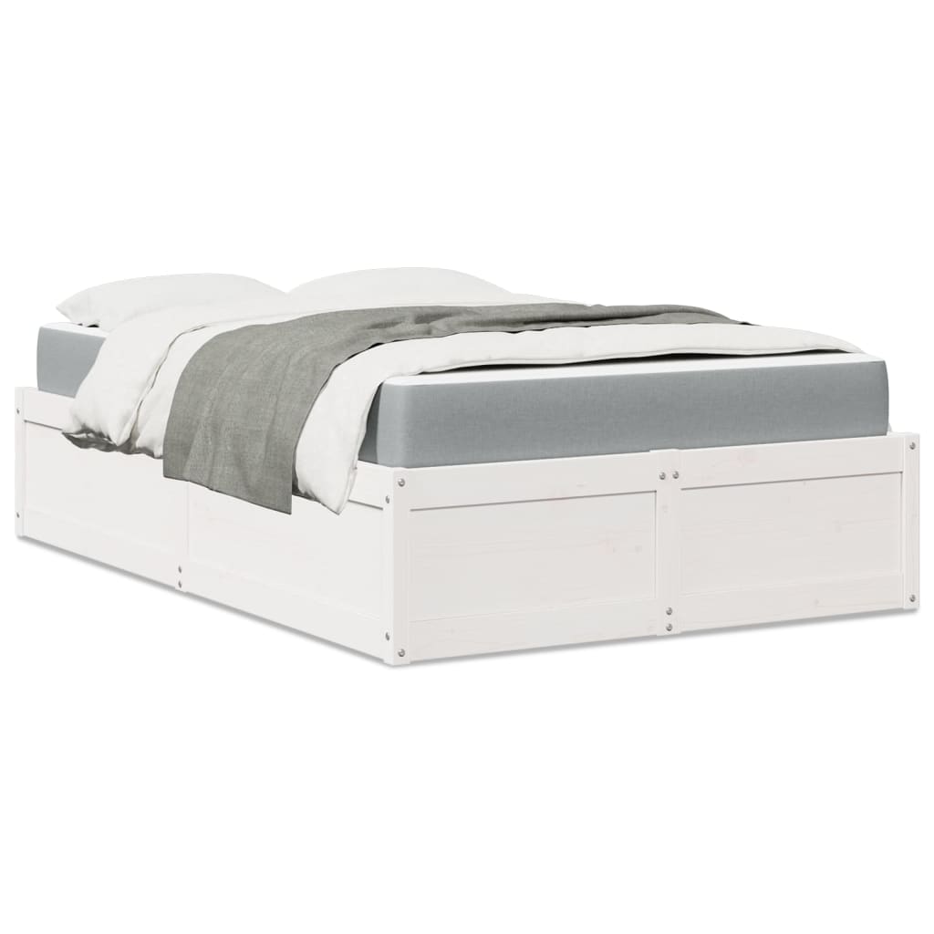 Bed Met Matras Massief Grenenhout