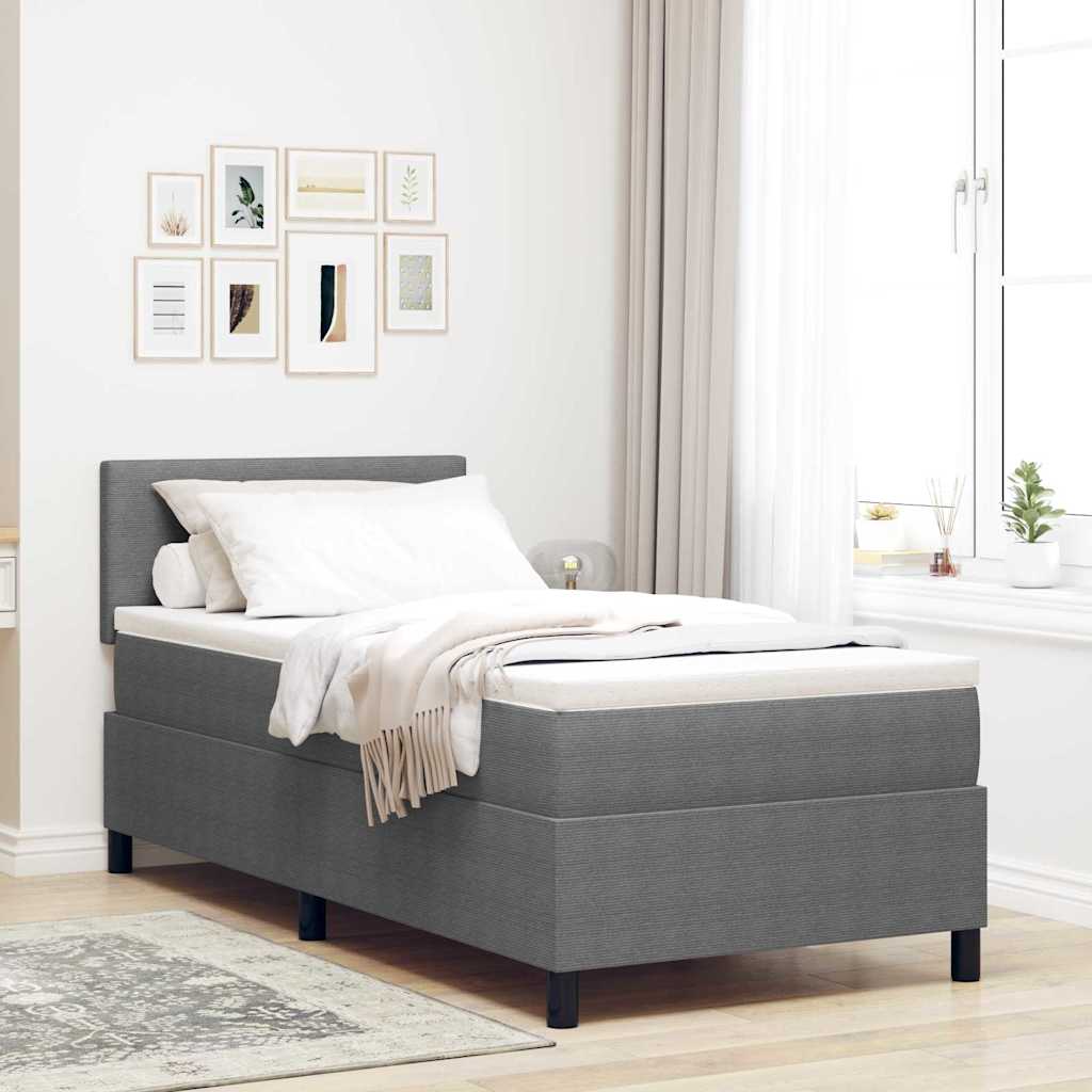 Boxspring Bed En Wit 203 X 90 X 128 Cm