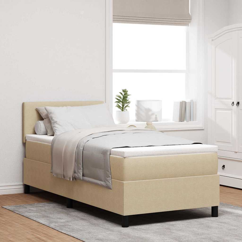 Boxspring Bed En Wit 203 X 90 X 128 Cm