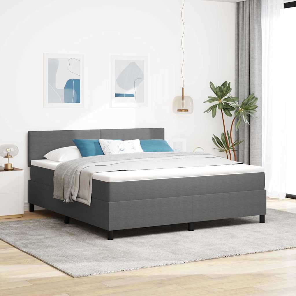 Boxspring Bed En Wit 203 X 90 X 128 Cm
