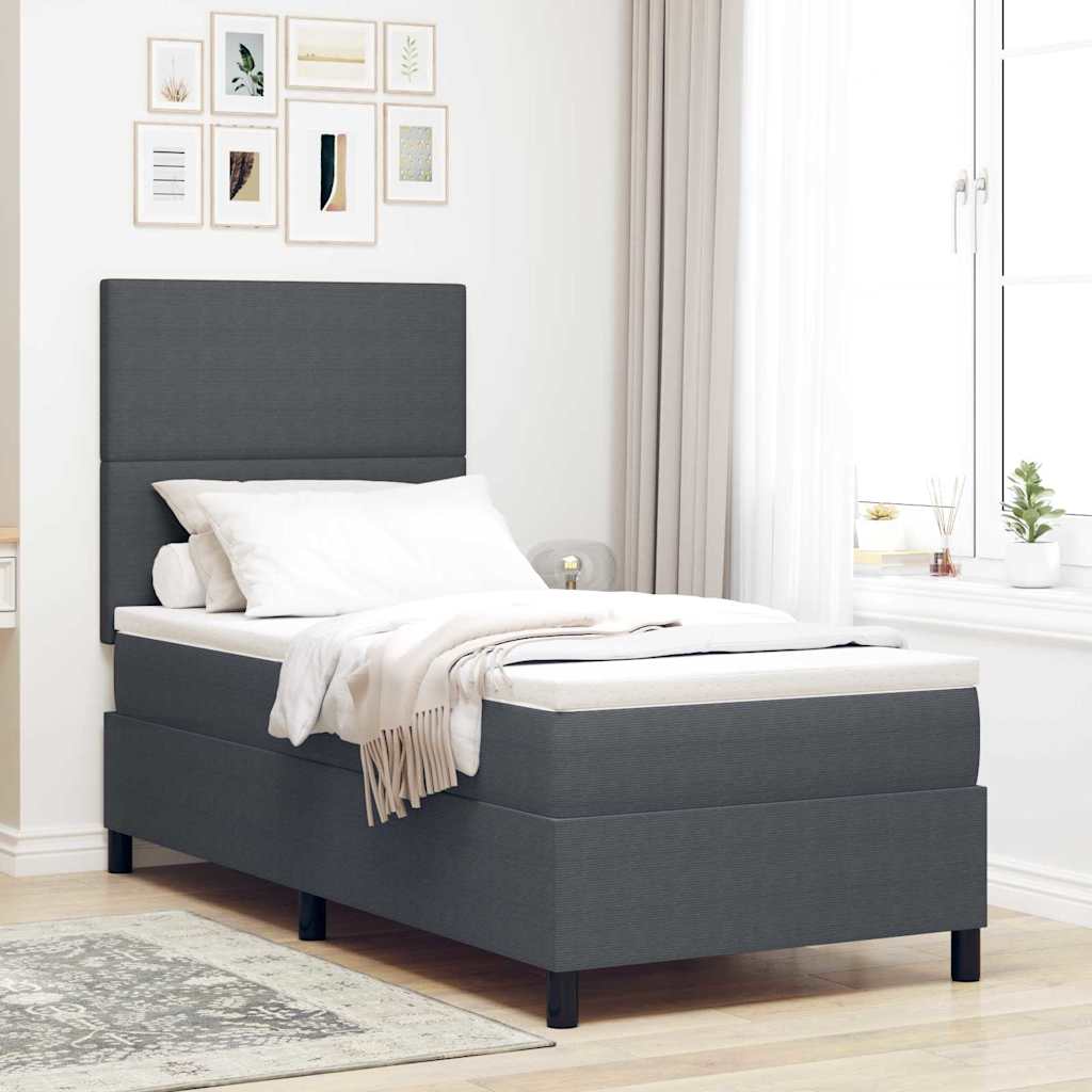 Boxspring Bed En Wit 203 X 90 X 128 Cm