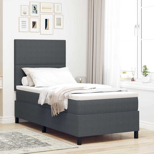 Boxspring Bed En Wit 203 X 90 X 128 Cm