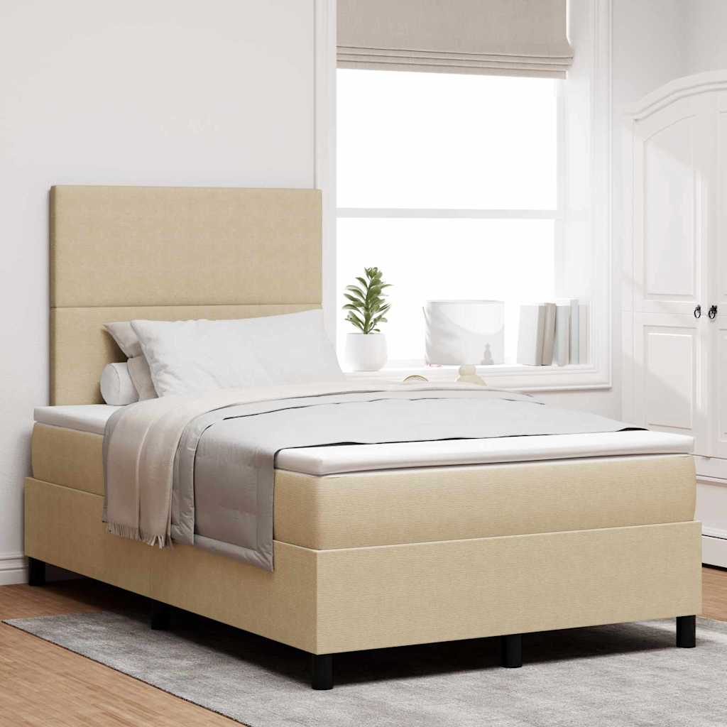 Boxspring Bed En Wit 203 X 90 X 128 Cm