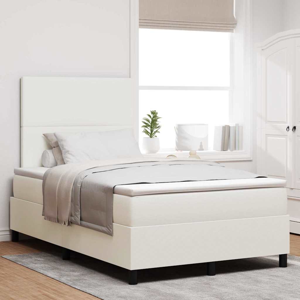 Boxspring Bed En Wit 203 X 90 X 128 Cm