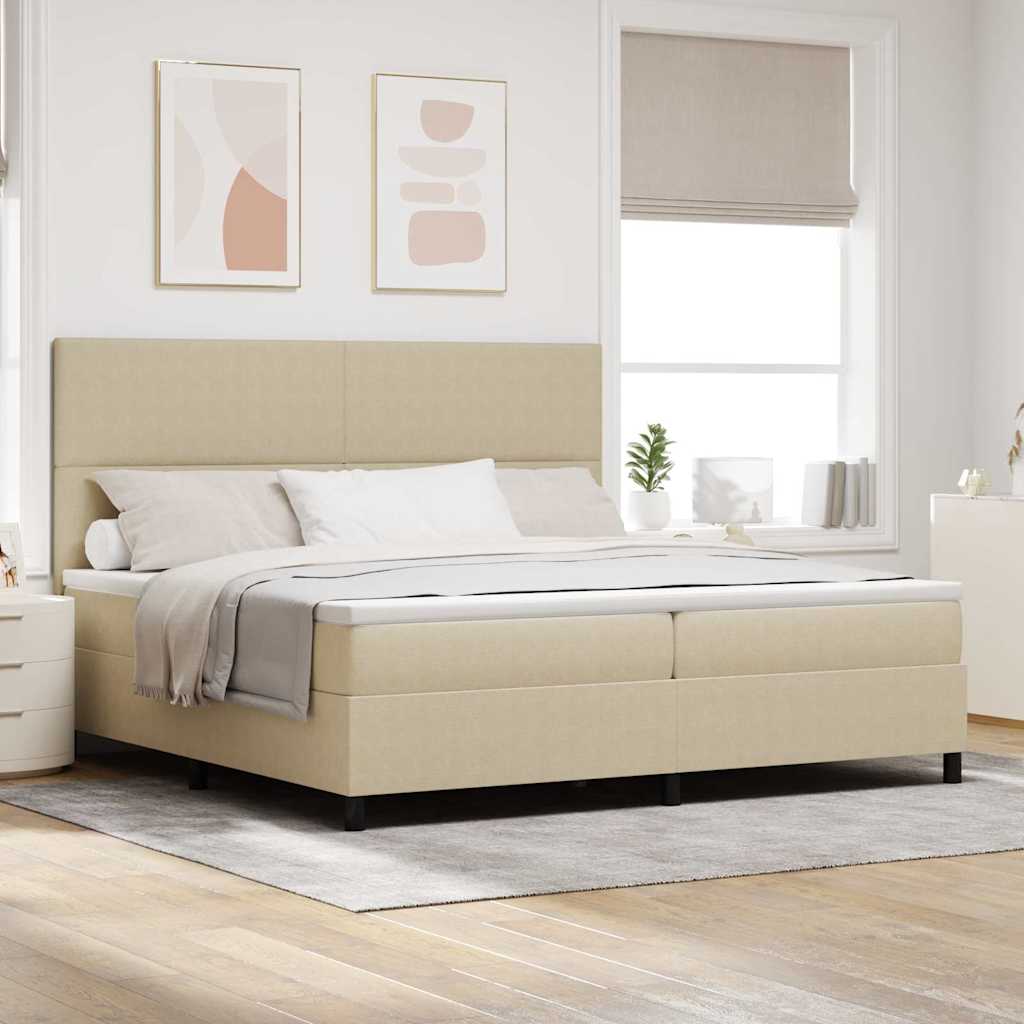 Boxspring Bed En Wit 203 X 90 X 128 Cm