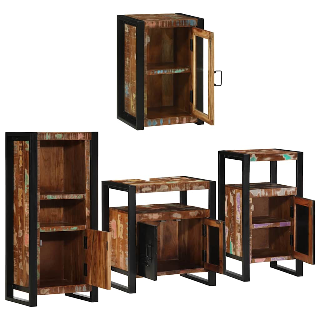 Badkamermeubelset 4 Pcs Multikleur