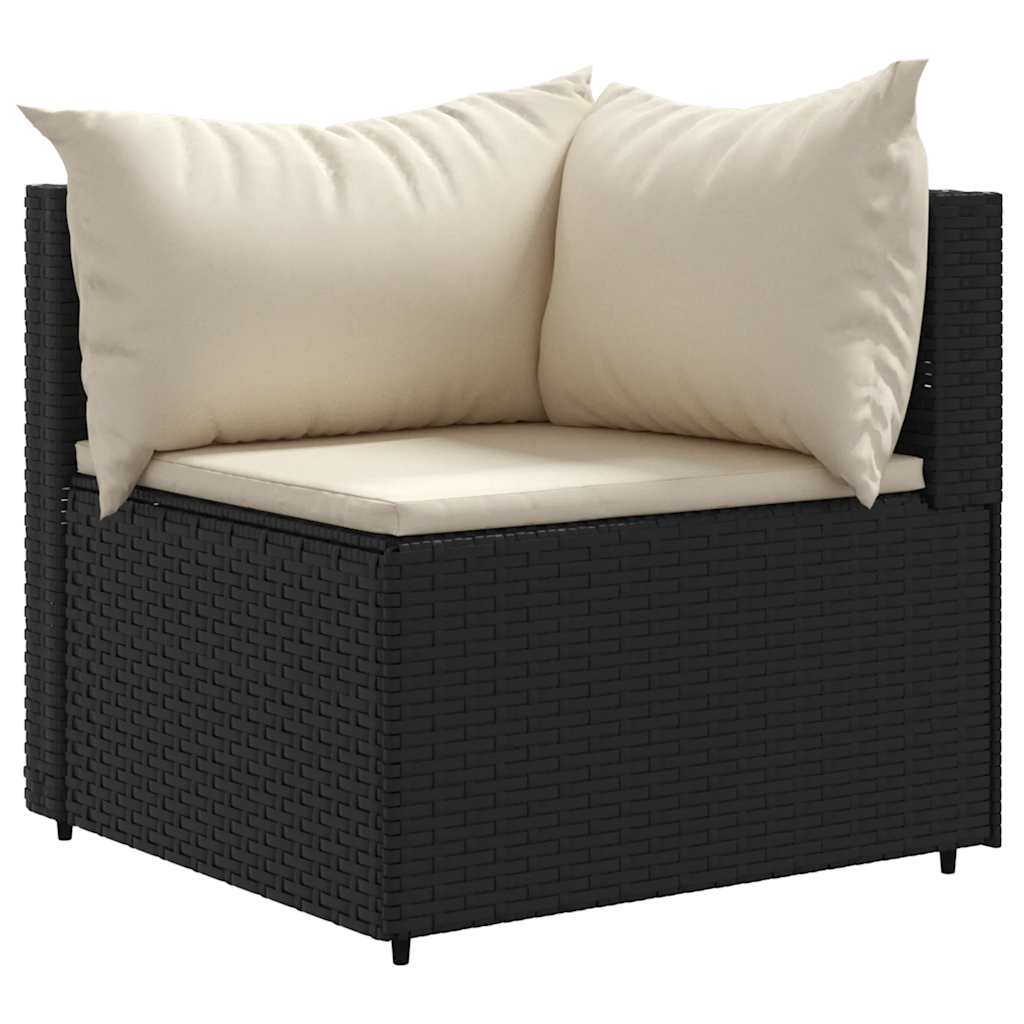 7-Delige Loungeset Met Kussens Poly Rattan