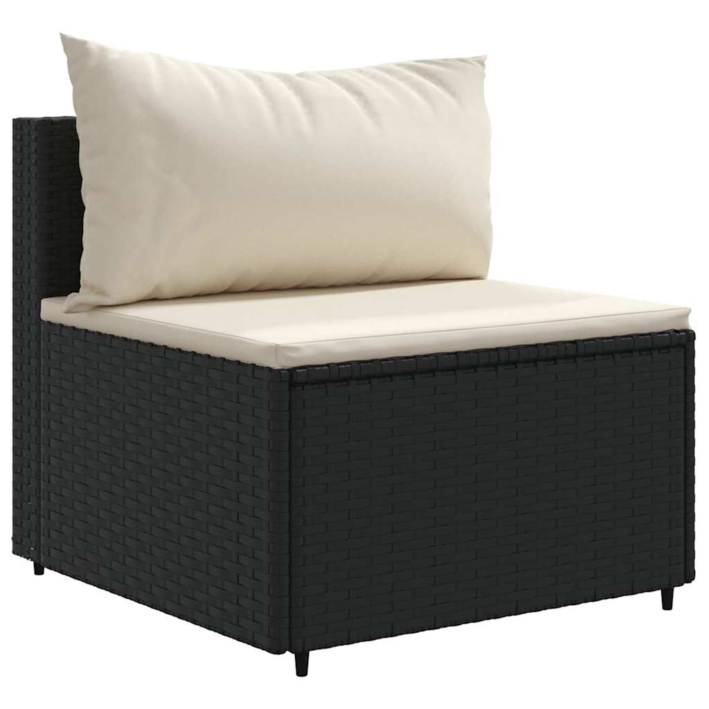 7-Delige Loungeset Met Kussens Poly Rattan