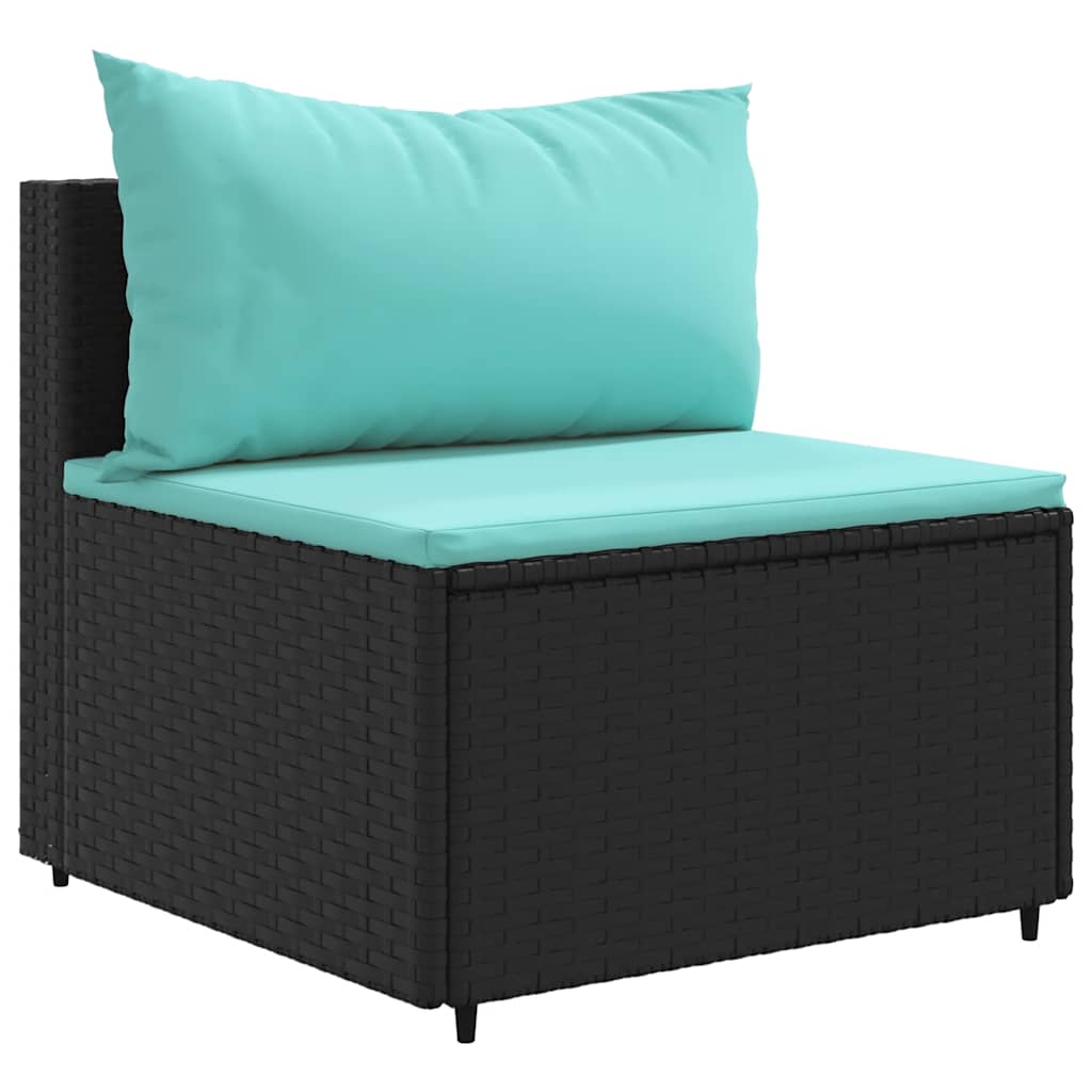 8-Delige Loungeset Met Kussens Poly Rattan
