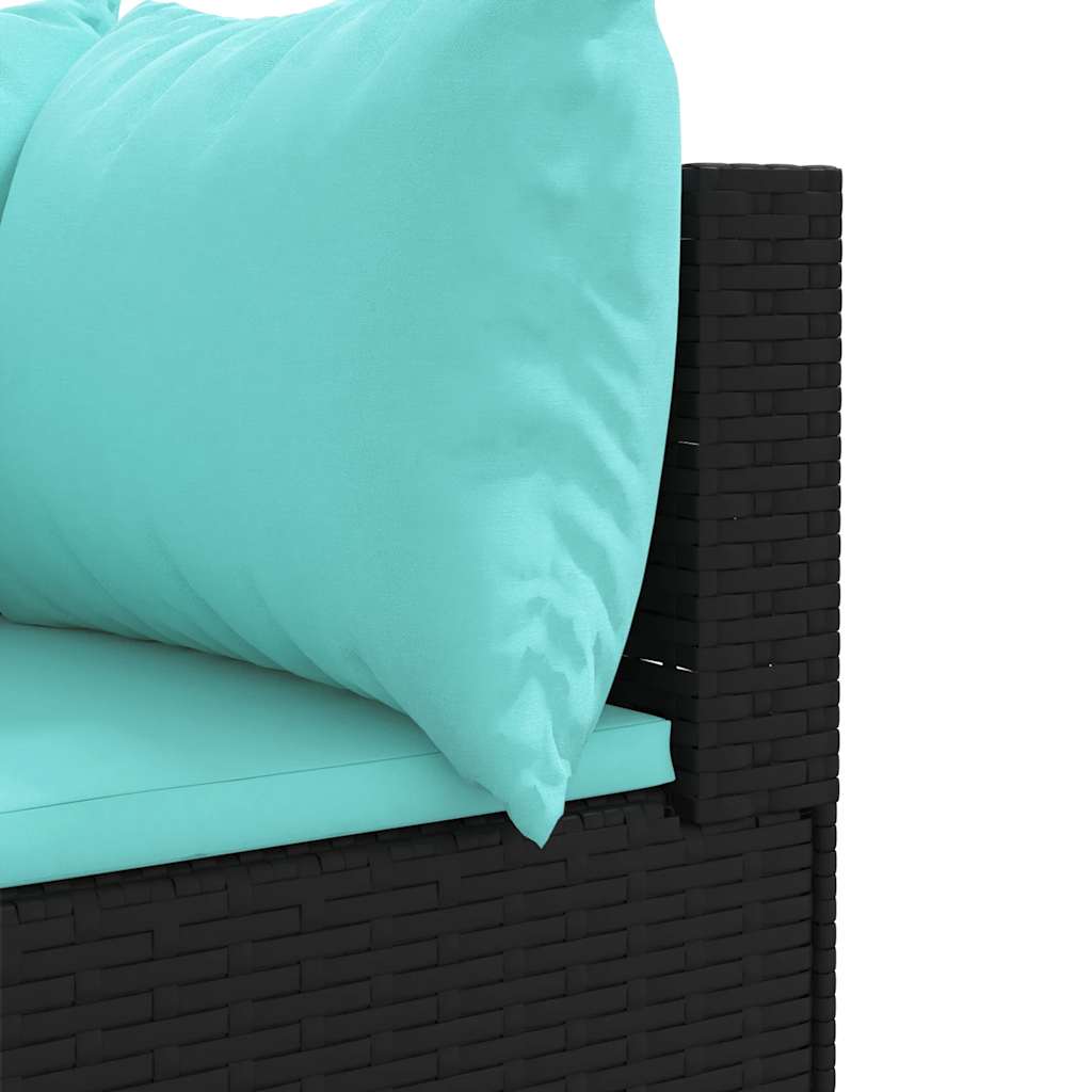 8-Delige Loungeset Met Kussens Poly Rattan