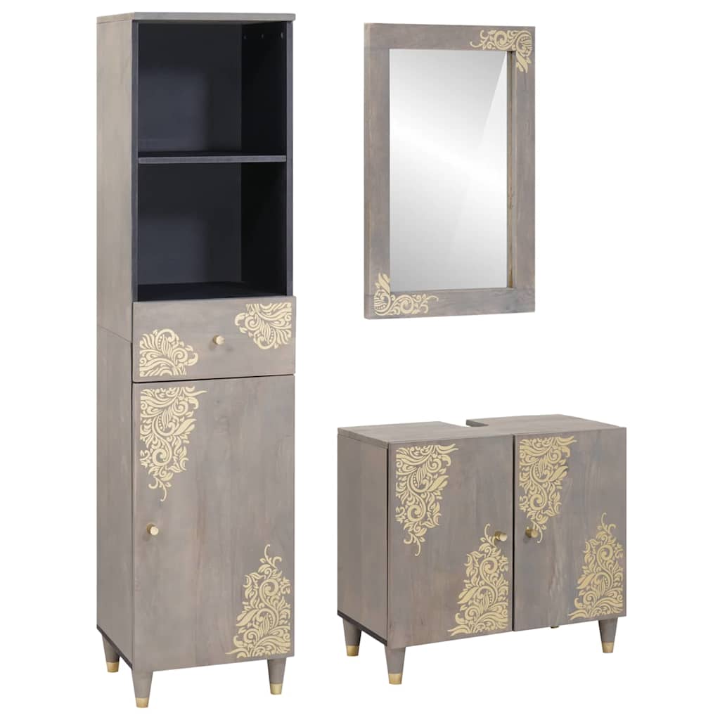 Badkamermeubelset Met Lade 3 Pcs 62 X 33 X 58 Cm