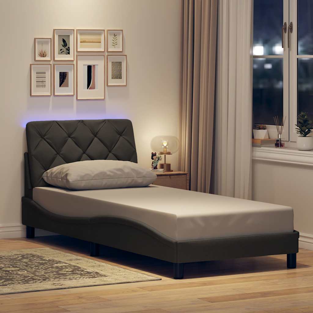 Bedframe Met Led Zonder Matras Stof
