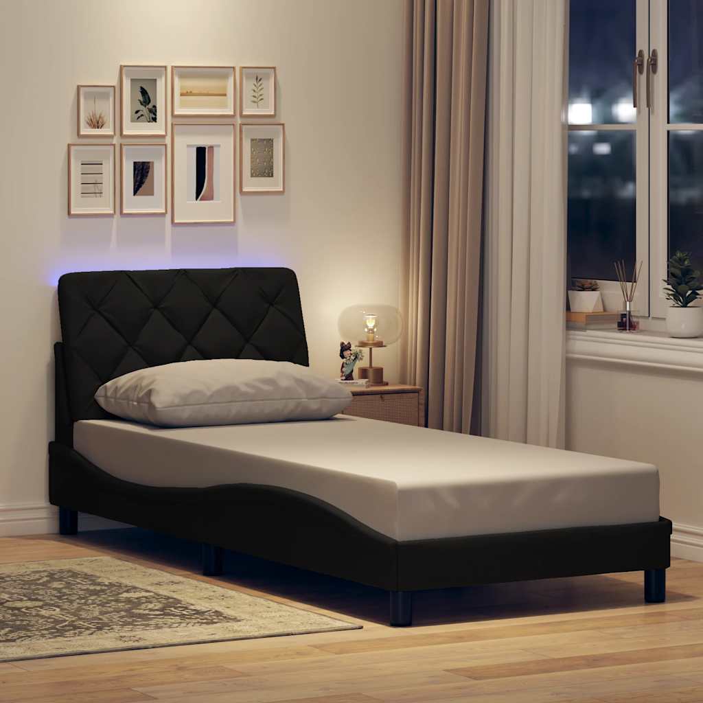 Bedframe Met Led Zonder Matras Stof