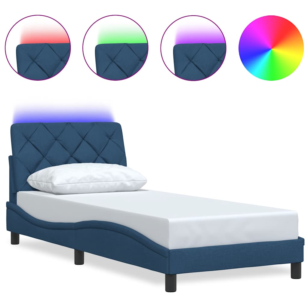 Bedframe Met Led Zonder Matras Stof