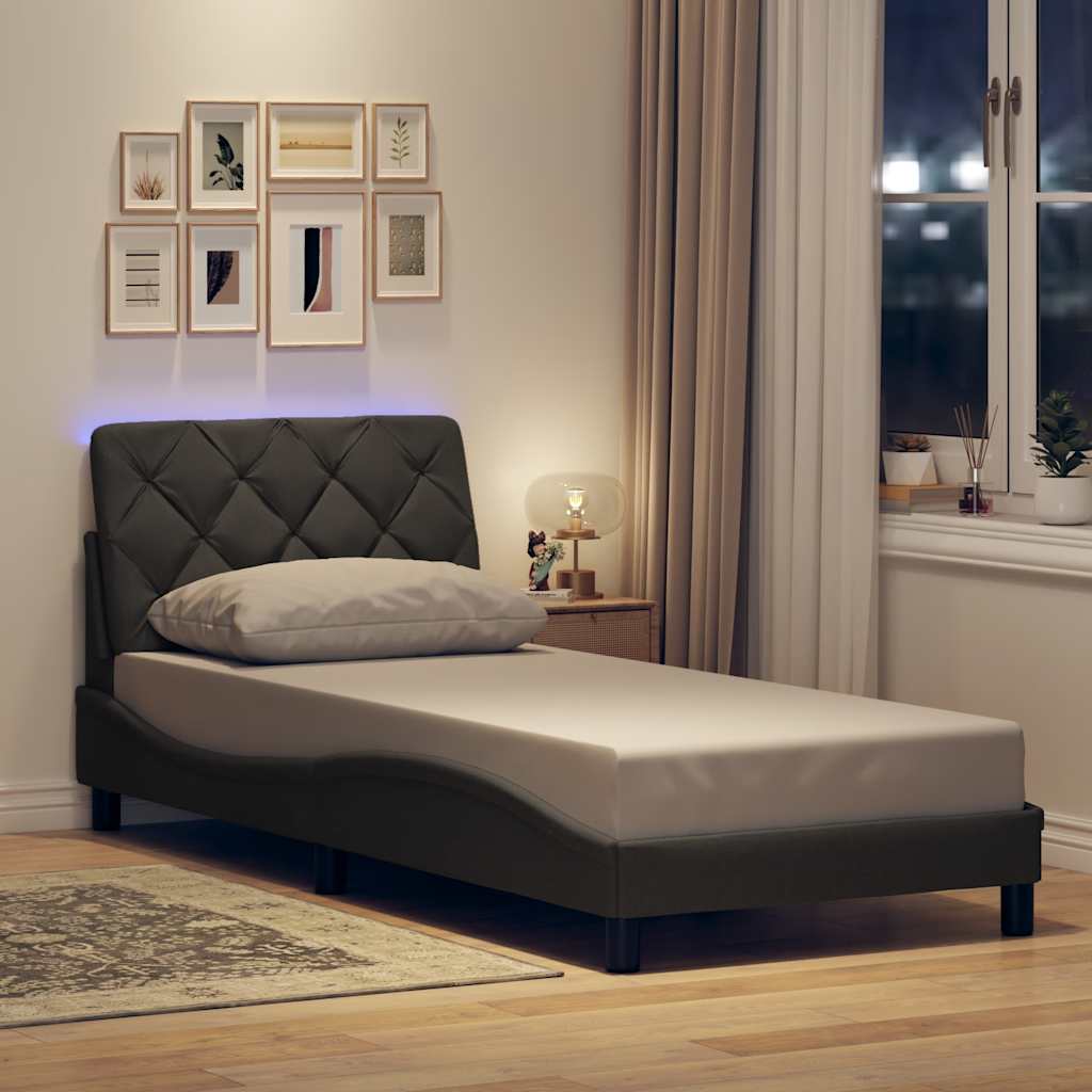 Bedframe Met Led Zonder Matras Stof