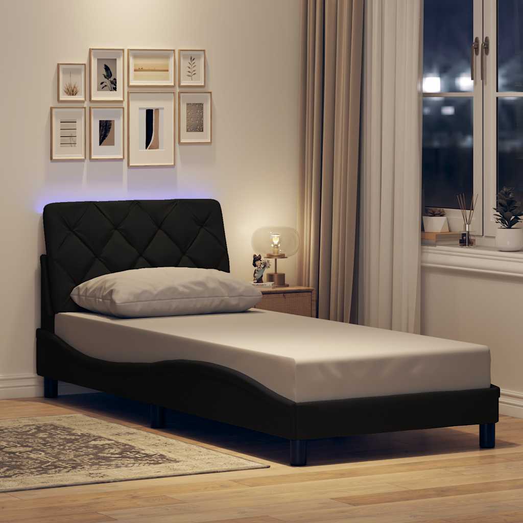 Bedframe Met Led Zonder Matras Stof