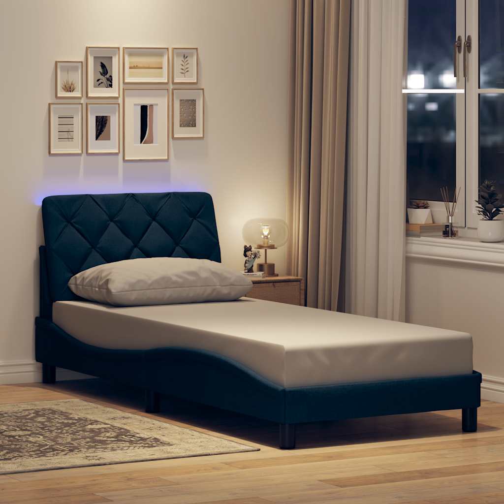 Bedframe Met Led Zonder Matras Stof