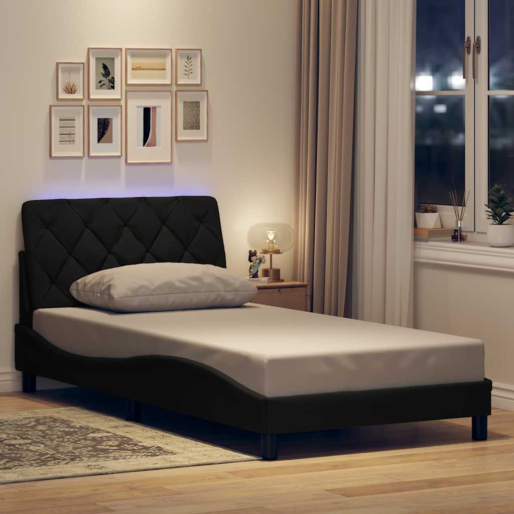 Bedframe Met Led Zonder Matras Stof