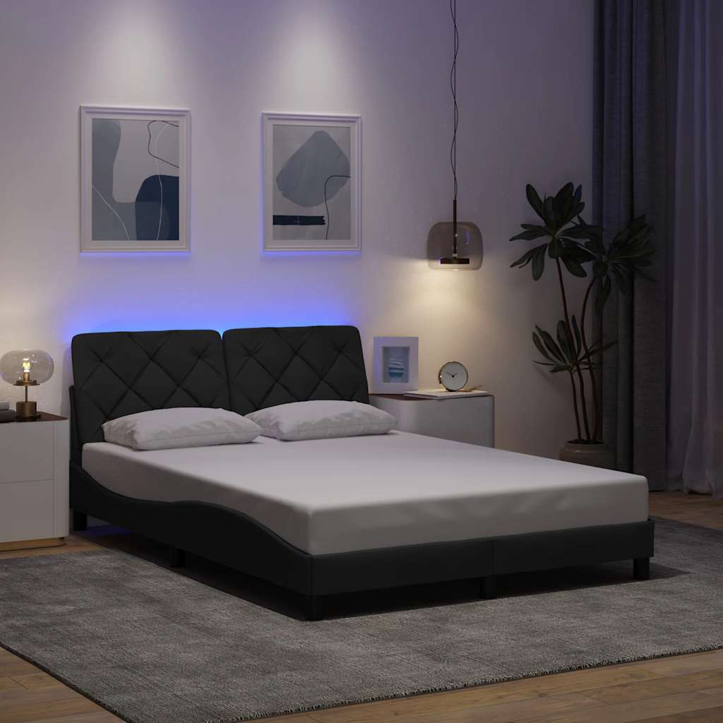 Bedframe Met Led Zonder Matras Stof